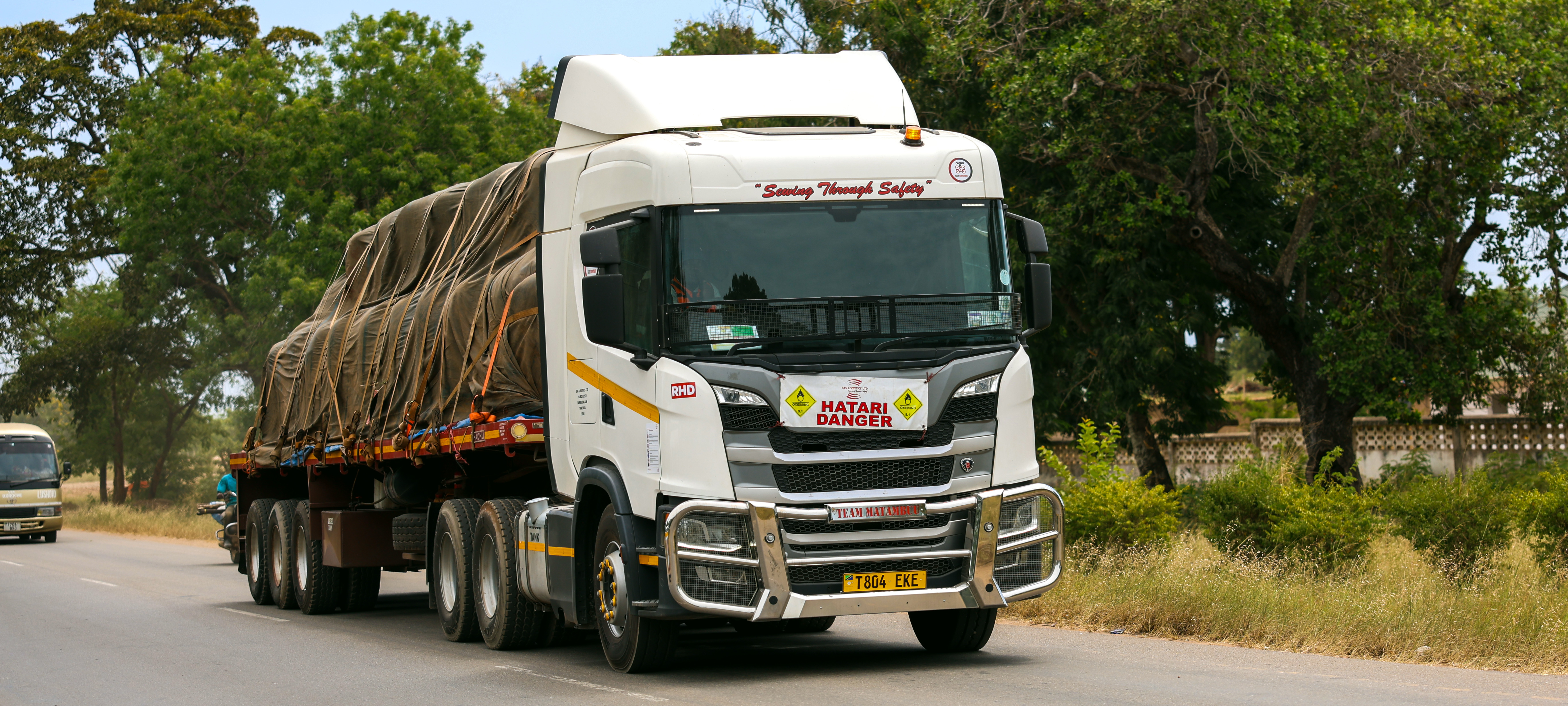 SAS Logistics truck in motion